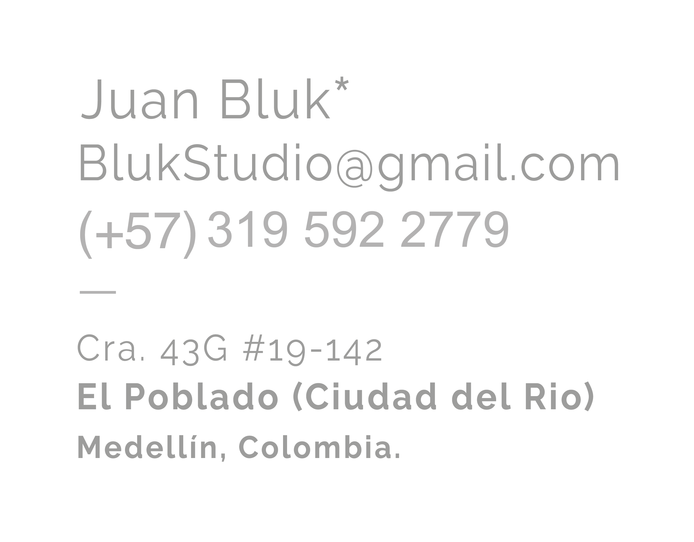 Contacto Bluk*